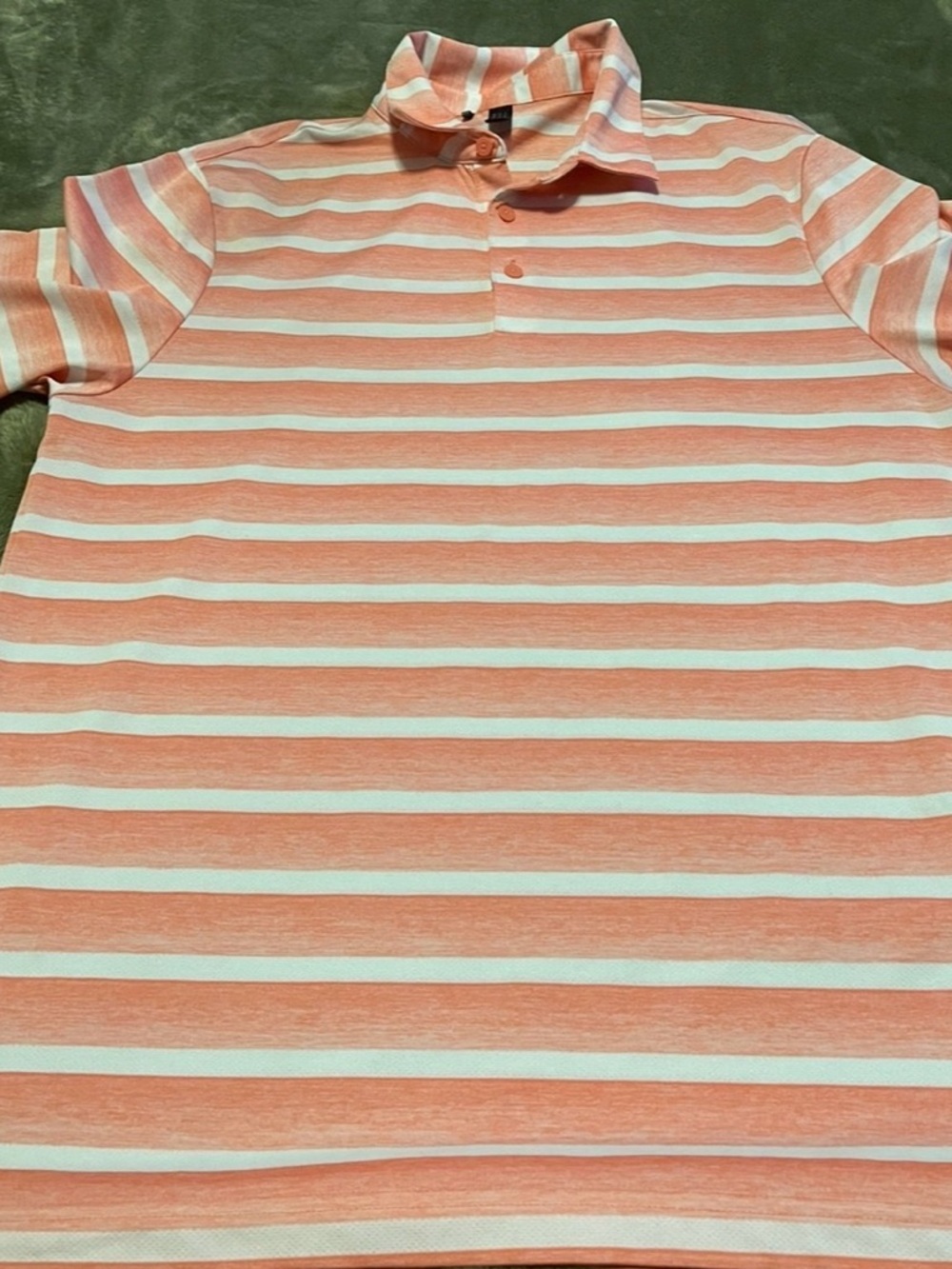 Adidas Striped Polo Shirt - Medium